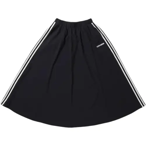 Converse Stretch Sideline Goard Casual Long Skirt Women's Black