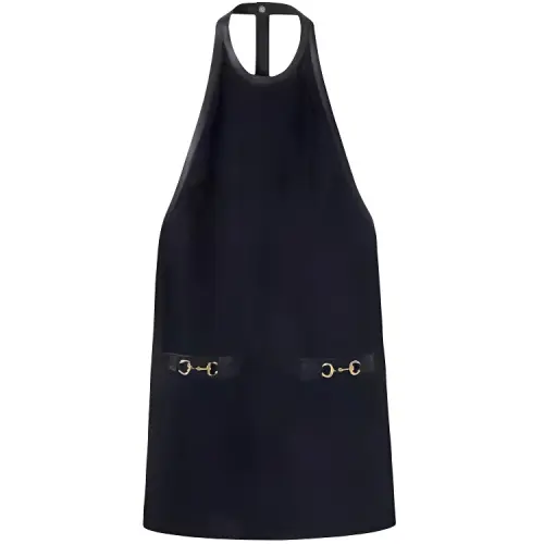 GUCCI SS25 Sleeveless Dress Women's Dark Blue