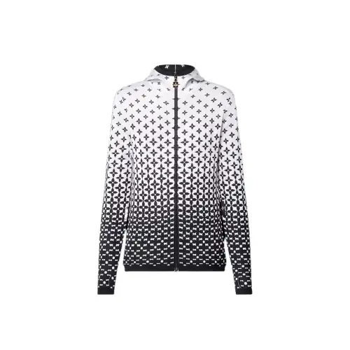 LOUIS VUITTON Ombré Monogram Silk Knit Jacket