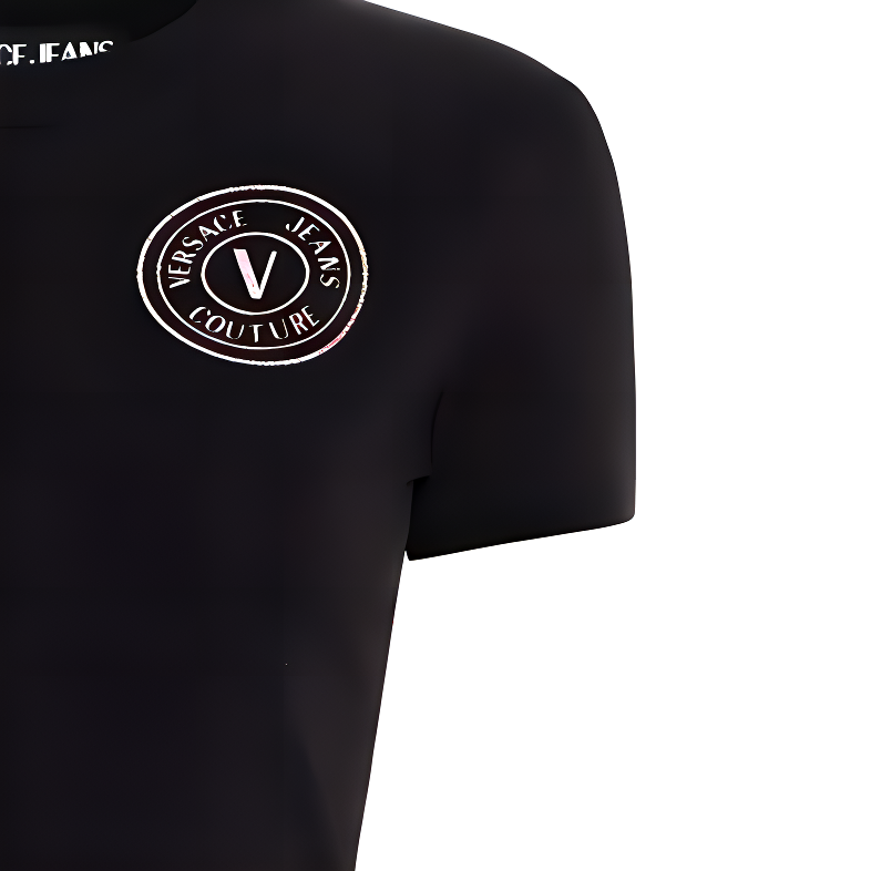 Женская футболка Versace JEANS COUTURE (черная) — фото 5