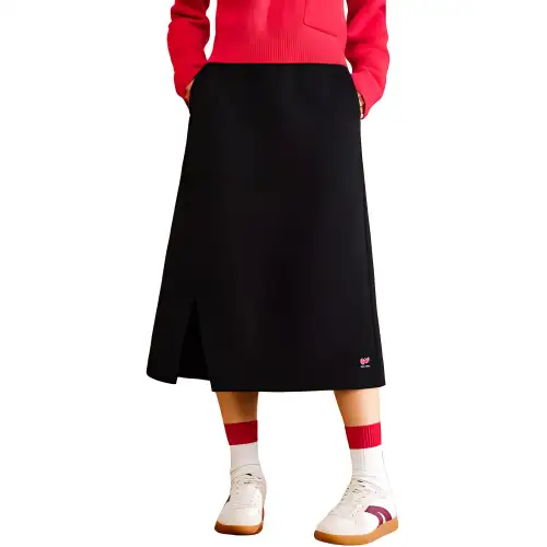 Anta x Kirsh Good Things Will Happen Casual Long Skirt Women's Basic Black