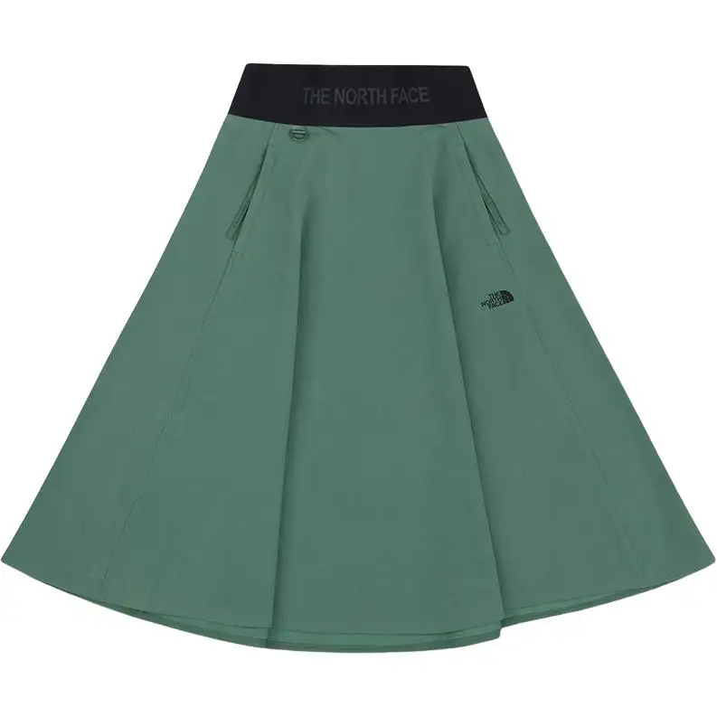 THE NORTH FACE Urban Exploration SS25 Casual Long Skirt Women's Duck Green