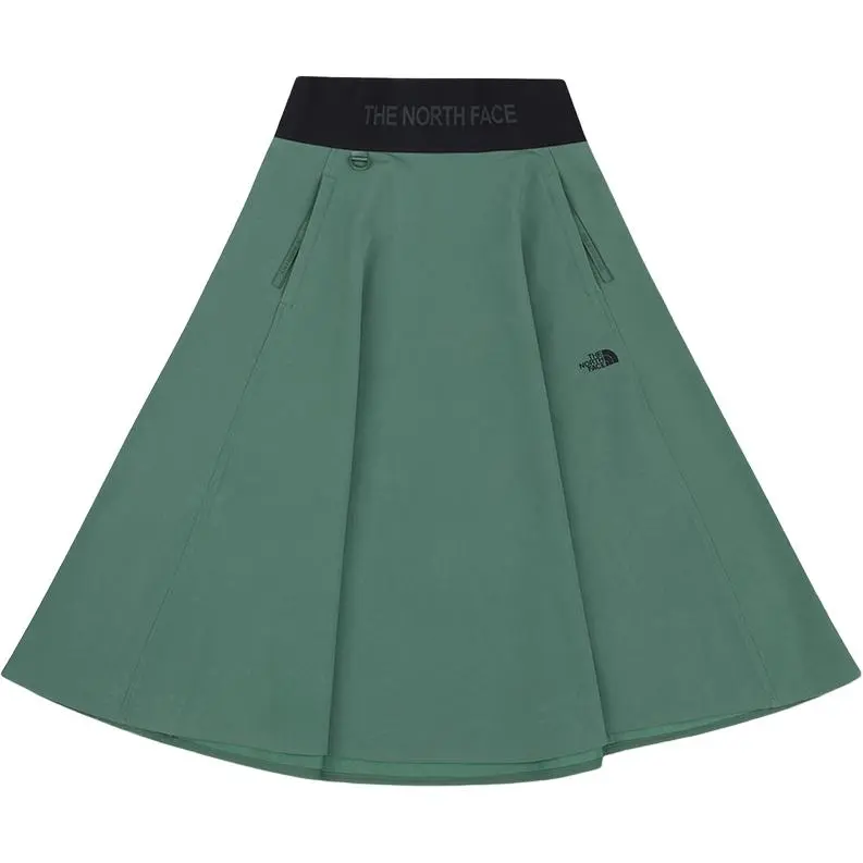 THE NORTH FACE Urban Exploration SS25 Casual Long Skirt Women's Duck Green