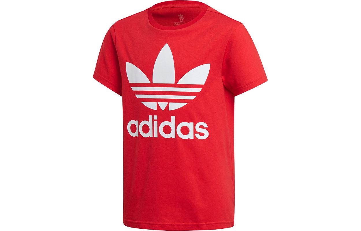 Футболка adidas adidas originals TrefoilTlogo (красный)