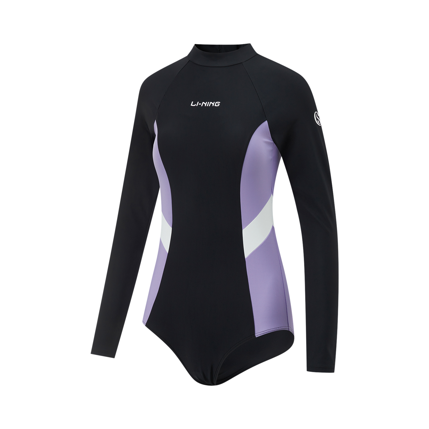 Li Ning Swim Collection One piece Swimsuit Women’s Black/Lilac