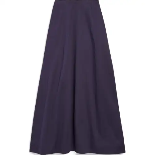 Balenciaga SS25 Casual Long Skirt Regular Fit Women's Marine Blue