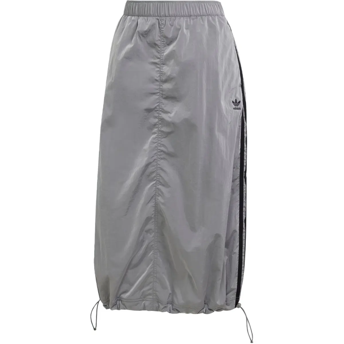 Adidas Originals ADICOLORMidi WOVEN NYLON SKIRT Casual Long Skirt Women's Pure Ice Gray
