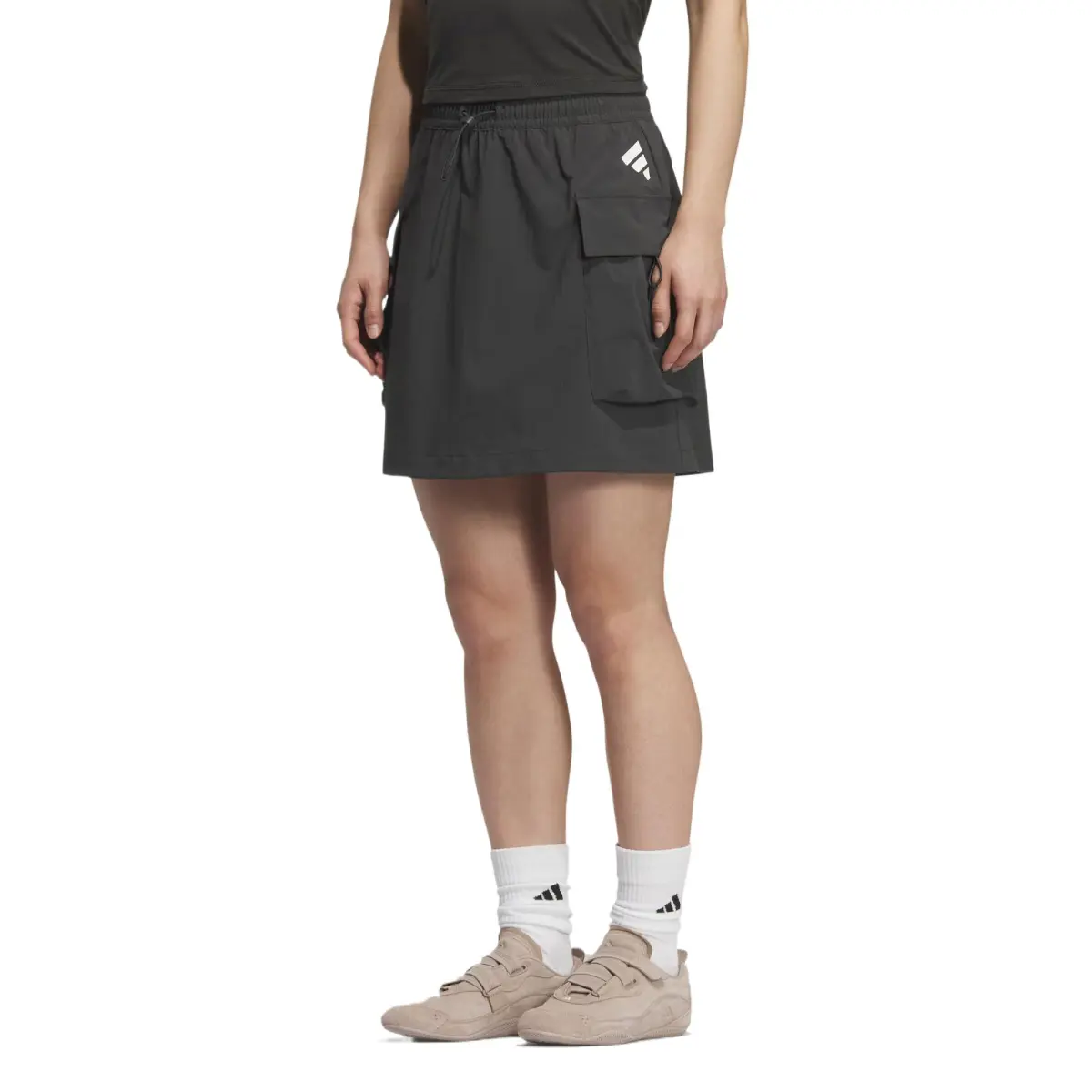 Adidas FOS FUTURE STYLE CARGO SKIRT Casual Short Skirts Women's Carbon Black