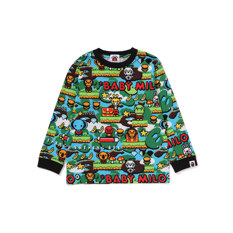 Детский лонгслив A BATHING APE BABY MILO (разноцветный)