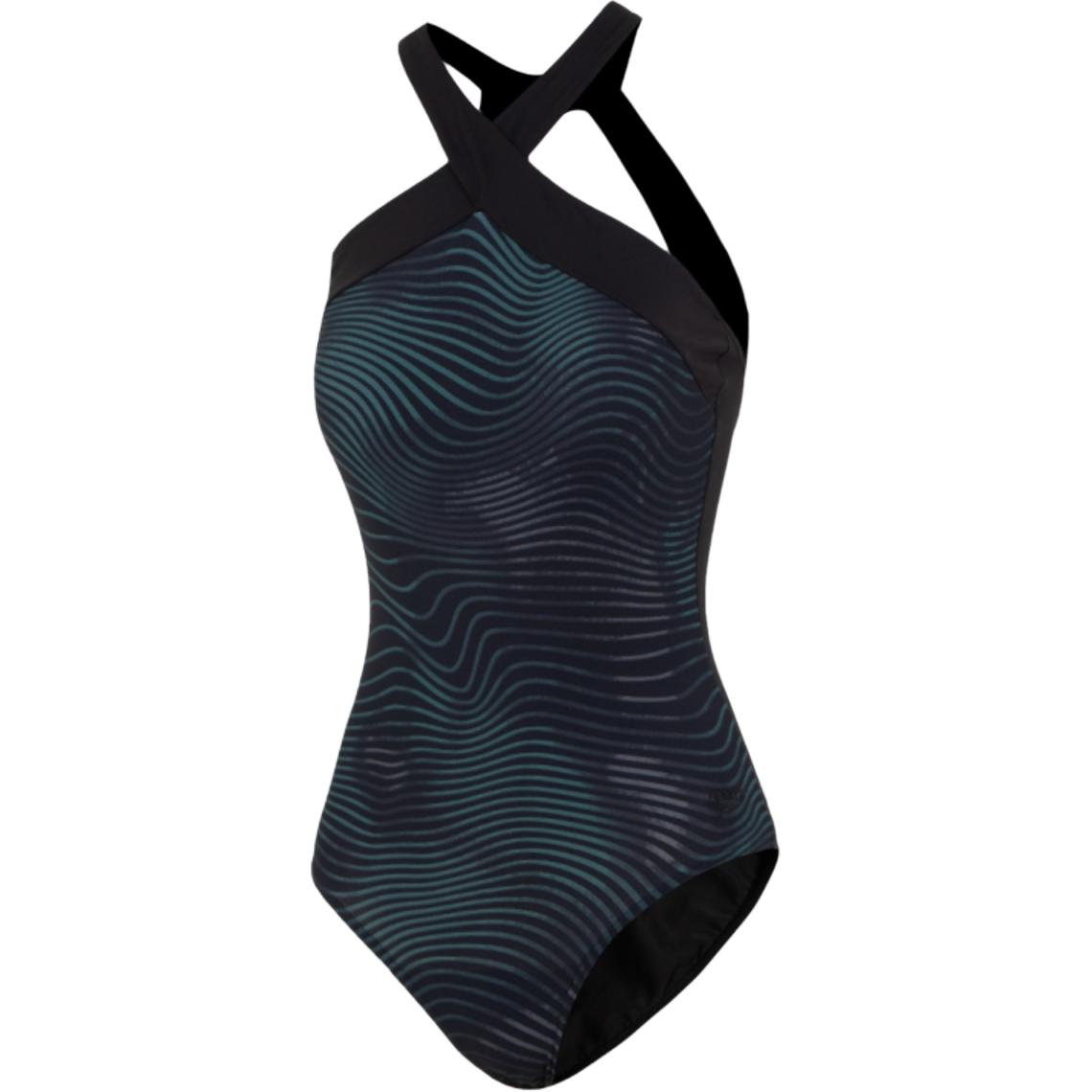 Speedo One piece Swimsuit Women’s Black Green