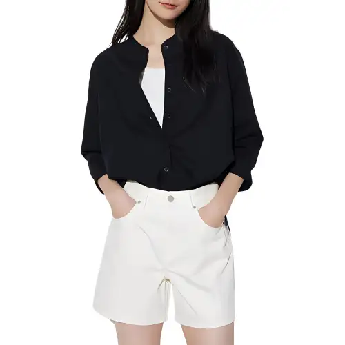 UNIQLO Denim Shorts Women's Light Beige