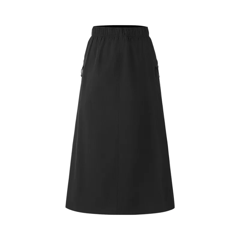 THE NORTH FACE Urban Exploration SS25 Casual Long Skirt Women's Cosmic Black