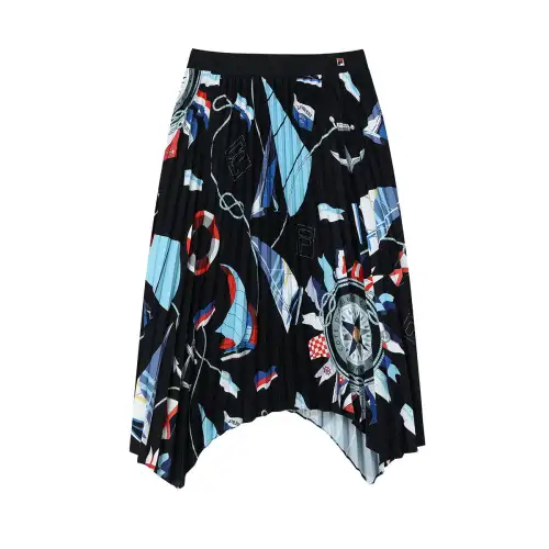 FILA Casual Long Skirt Women's All Over Print