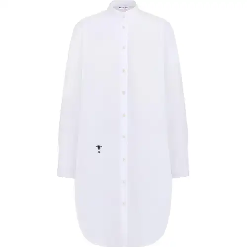 DIOR Shirts Women's White Stand Collar Moderate Other