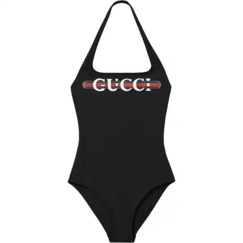 GUCCI Printed Sparkling Jersey Swimsuit