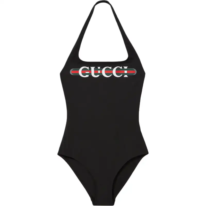 GUCCI Printed Sparkling Jersey Swimsuit