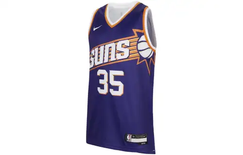 Nike Children's Sportswear Dri-FIT NBA Swingman Jersey 2023/24 Season Alphanumeric V-neck Pullover Sleeveless Children's Basketball Jersey Phoenix Suns New Orchid Purple Children's Style