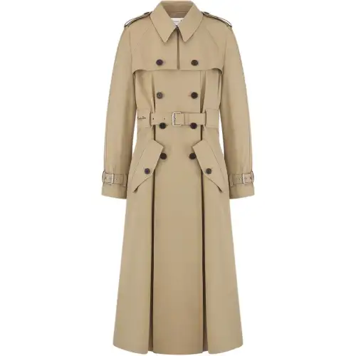 Christian DIOR Double Breasted Belted Coat