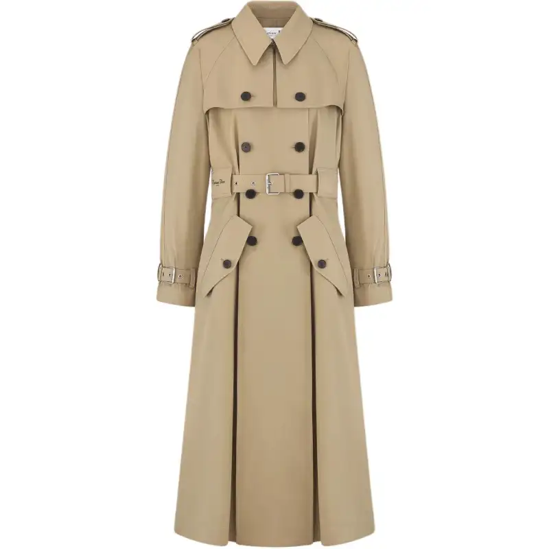 Christian DIOR Double Breasted Belted Coat