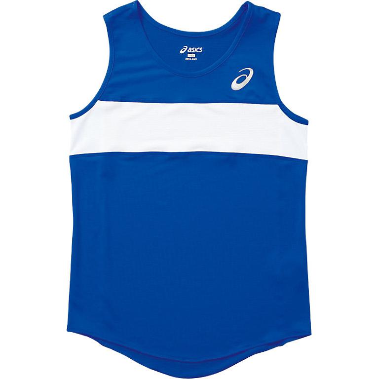 ASICS Sleeveless Sports Shirts Women's Blue Other