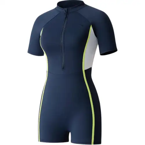 Anta One piece Swimsuit Women's Dark Blue/Ecru