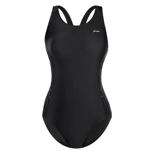 Li Ning Smoothly Glide One piece Swimsuit Women's Elegant Black