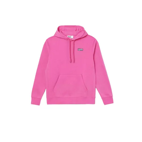 FILA Sweatshirts Unisex Pink Hooded Moderate Regular