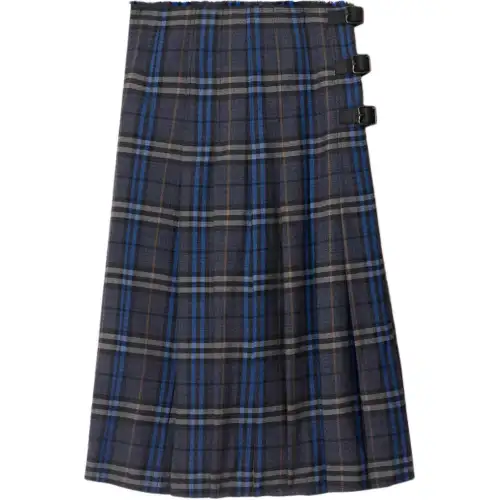 Burberry SS25 Casual Short Skirts Women's Bright Oxford Blue