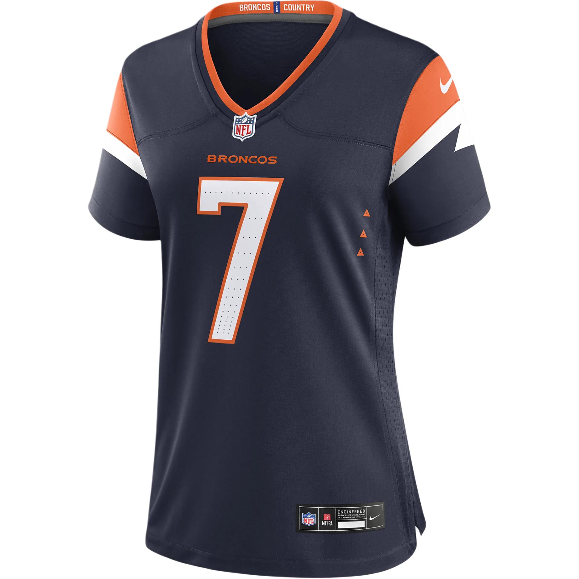 Nike John Elway Denver Broncos Women's Nike Nfl Game Football Jersey