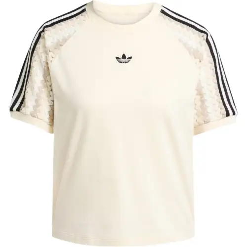 Adidas Originals Cali 3-stripe mesh-insert T-shirt