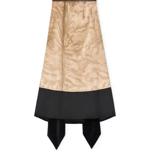 LOEWE Trompe L'oeil Velvet Skirt