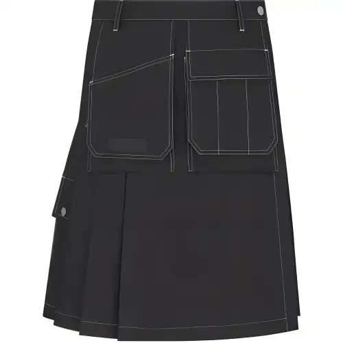 DIOR SS25 Casual Long Skirt Women's Black
