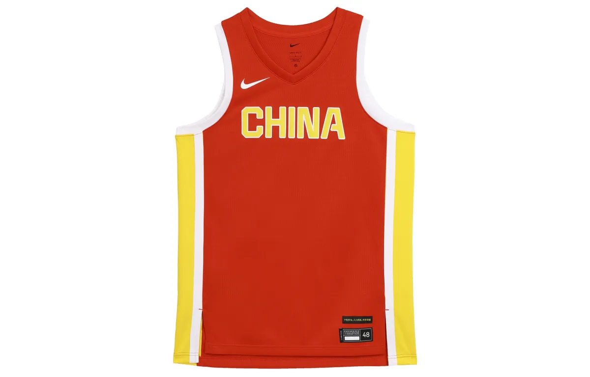 Nike China Women's Basketball Team Olympic Collection Basketball Jersey Women's Comet Red/Travel Yellow