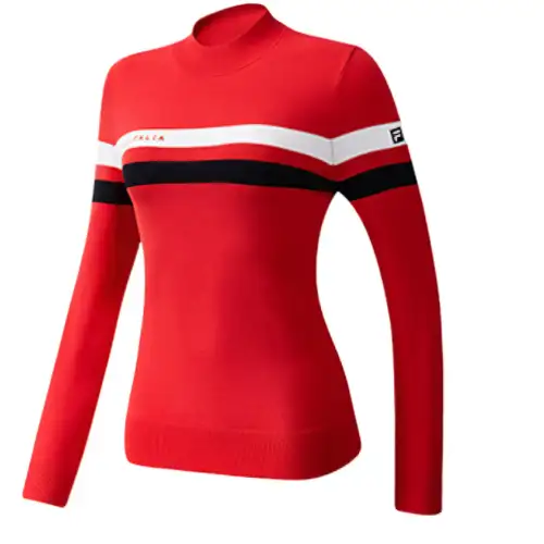 FILA Golf Clothing Women's Red Crew Neck Moderate