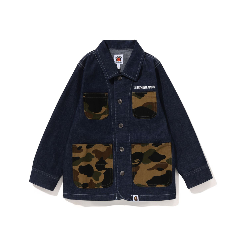 Детская куртка A BATHING APE (темно-синяя)