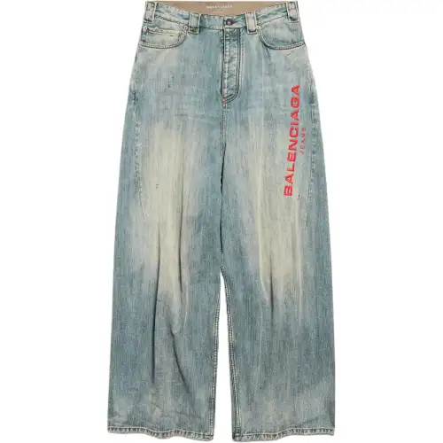 Balenciaga logo-embroidered jeans