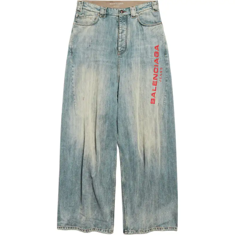 Balenciaga logo-embroidered jeans