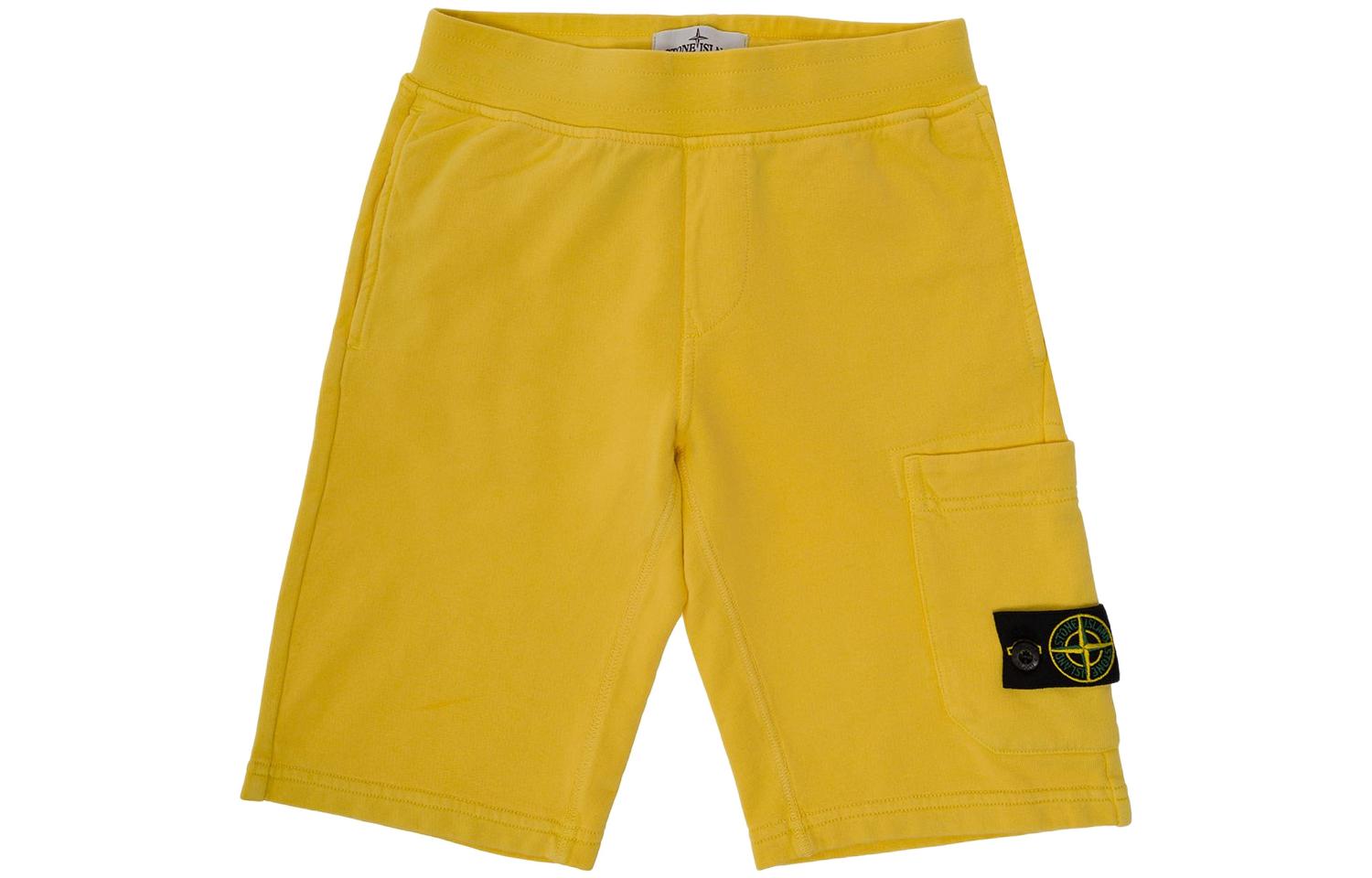 Шорты STONE ISLAND Logo (желтые)