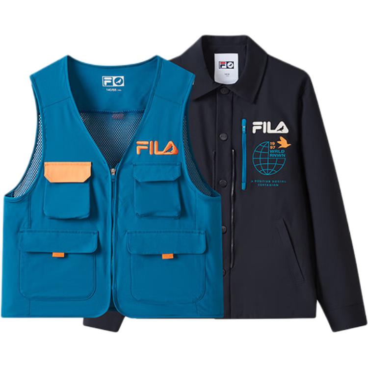 Мужской жилет Fila Kids Костюм (синий)