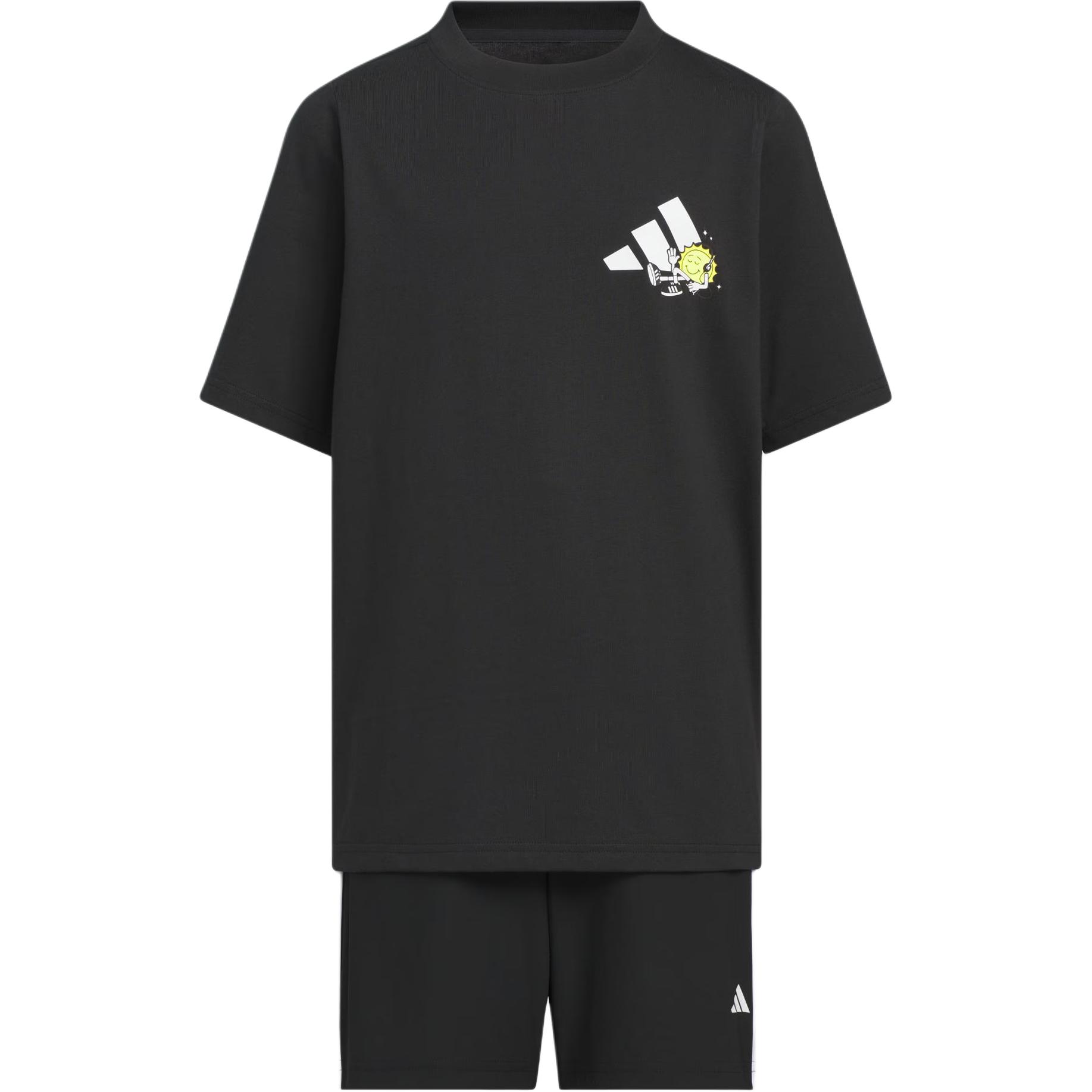 Спортивный костюм adidas Graphic Set (черно-белый)