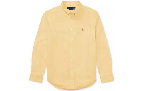 Polo Ralph Lauren Children's yellow shirt, logo embroidery service