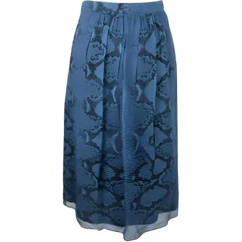 Burberry Casual Long Skirt Women's Blue