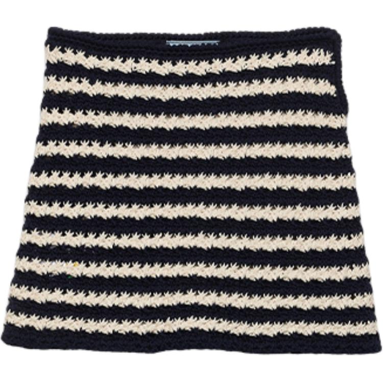 PRADA FW25 Casual Short Skirts Women's Blue