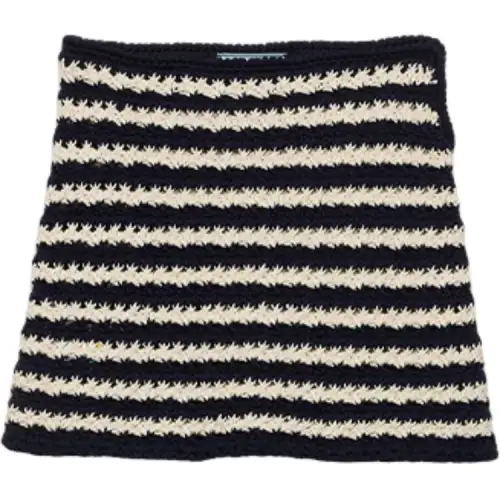PRADA FW25 Casual Short Skirts Women's Blue