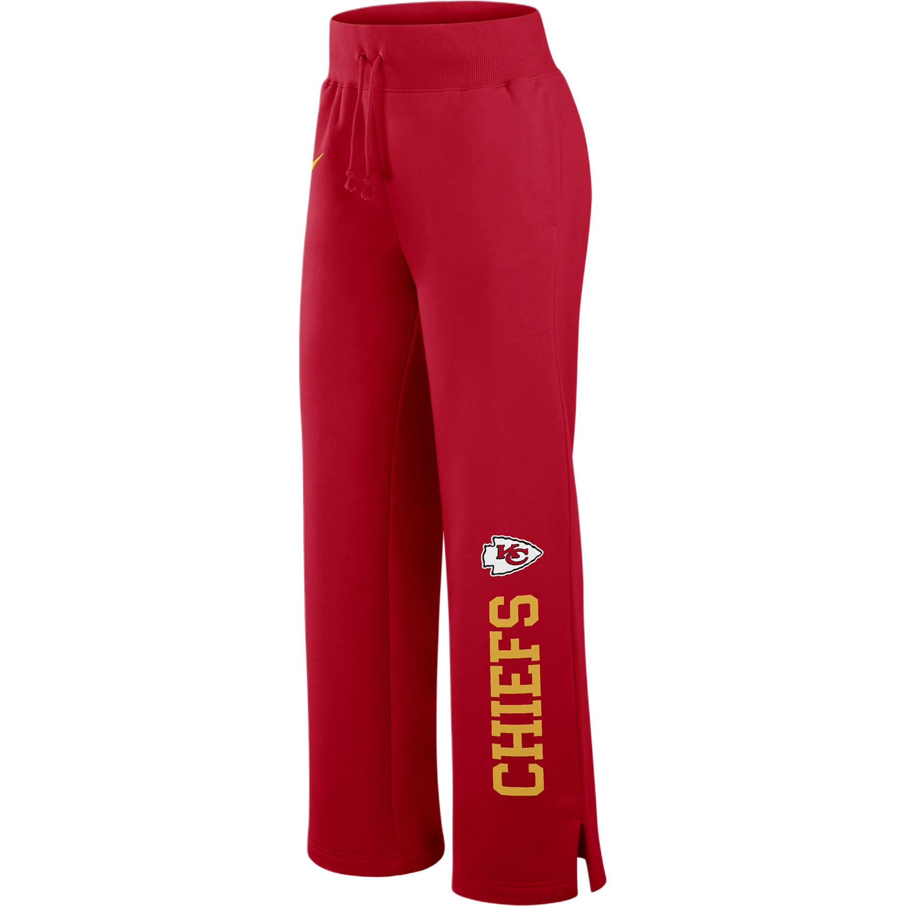 Nike NFL Kansas City Chiefs Phoenix Letter Print Lace-Up Straight Football Bottoms Women's Scarlet