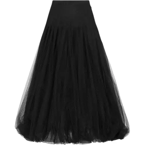 DIOR FW24 Casual Long Skirt Women's Black