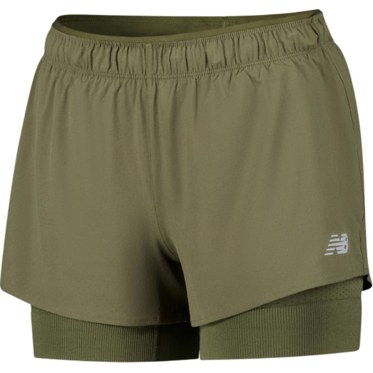 Женские shorts New Balance RC Shorts (зеленые)