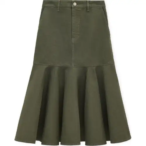 LOEWE Skirt 'Khaki Green'