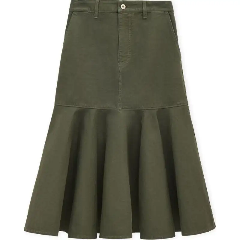 LOEWE Skirt 'Khaki Green'