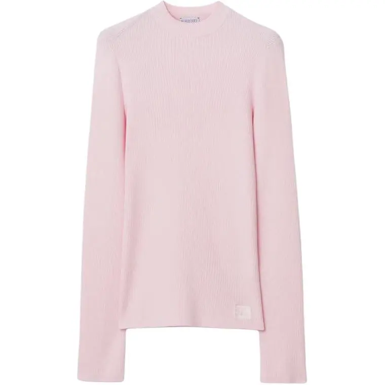 Burberry Logo-patch Rib Knit Jumper